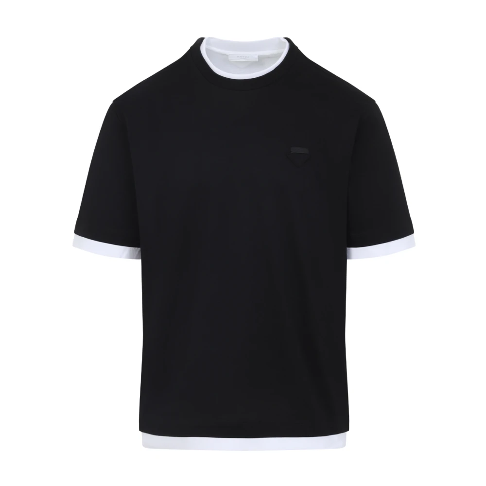 Prada Men's Black Cotton T-Shirt