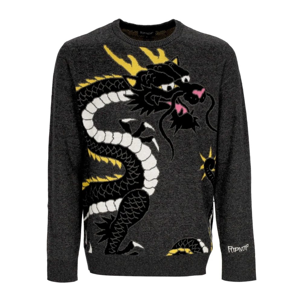 Ripndip Zwart Heather Gebreide Trui Heren Gray Heren