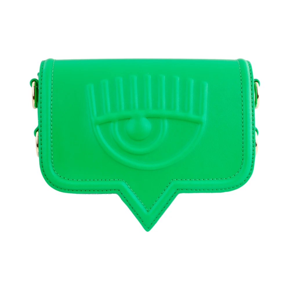 Chiara Ferragni Collection Grön Syntetiskt Läder Crossbody Väska Green, Dam