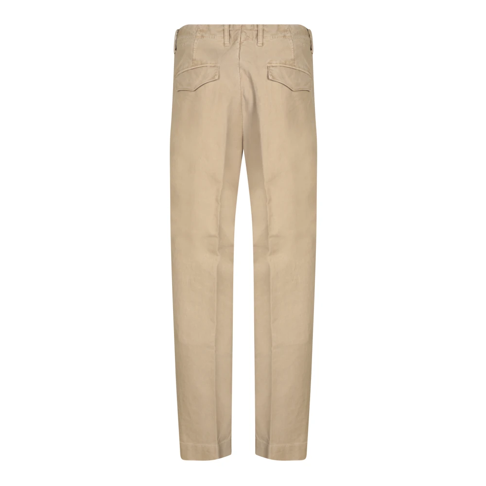 Incotex Premium Katoenen Chino Broek Beige Heren