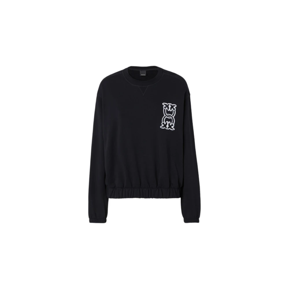 Pinko Sweatshirt met ronde hals Black Dames