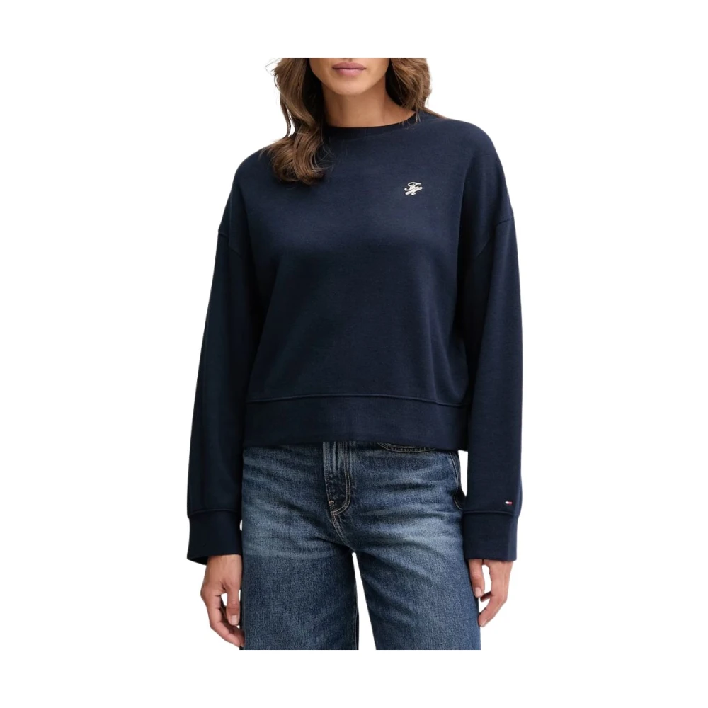Tommy Hilfiger Women's Blue Maglione - Sweatshirts - M - Sweatshirts & Hoodies