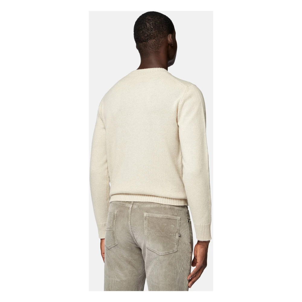 Boggi Milano Crew Neck Jumper Beige Heren