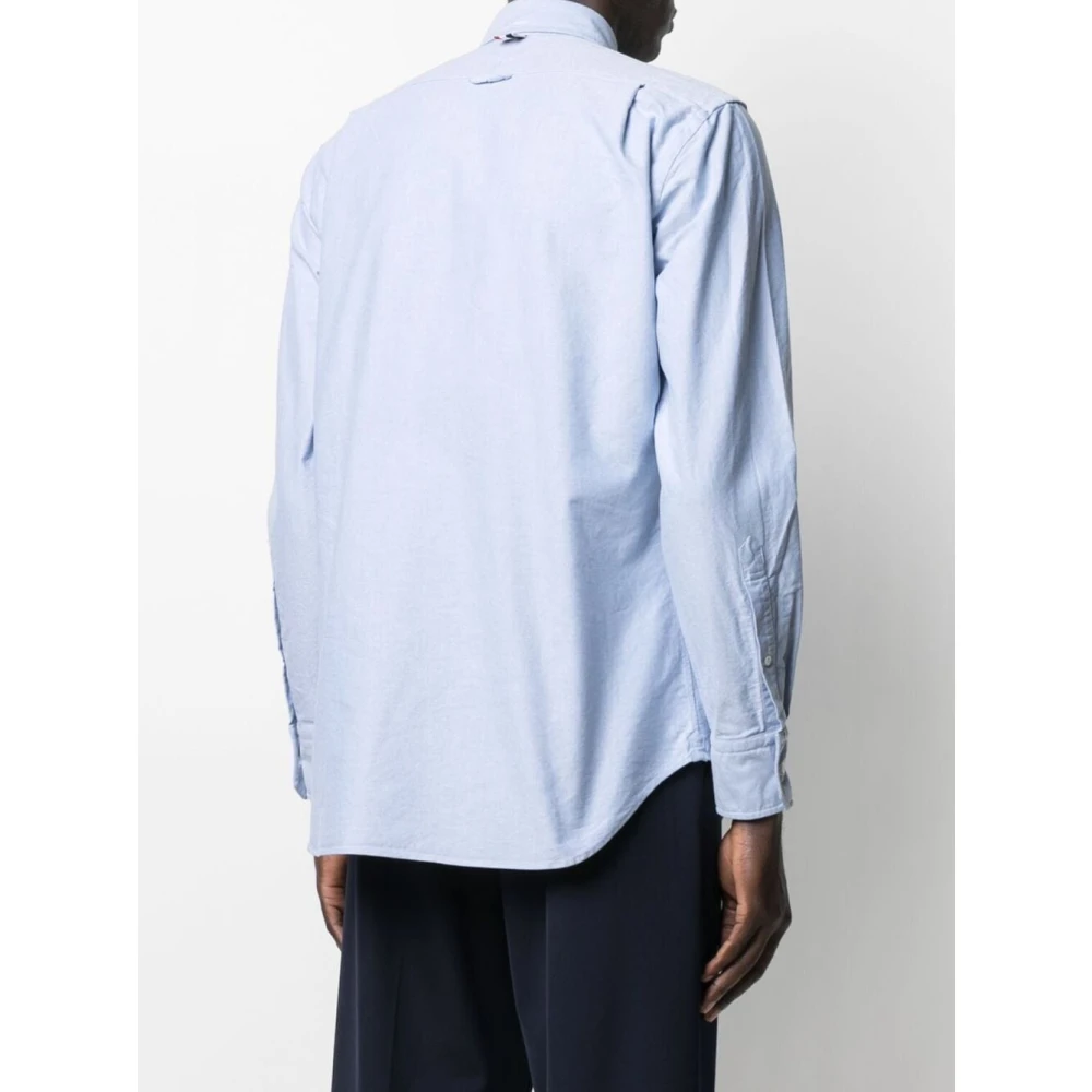 Thom Browne Blauw Klassiek Overhemd Blue Heren