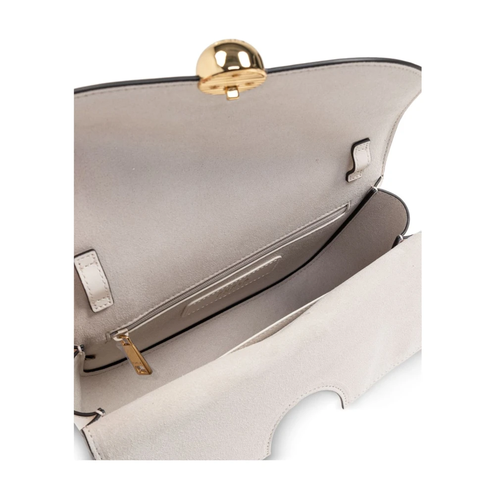 Furla Beige Foldover Clip Tas Beige Dames