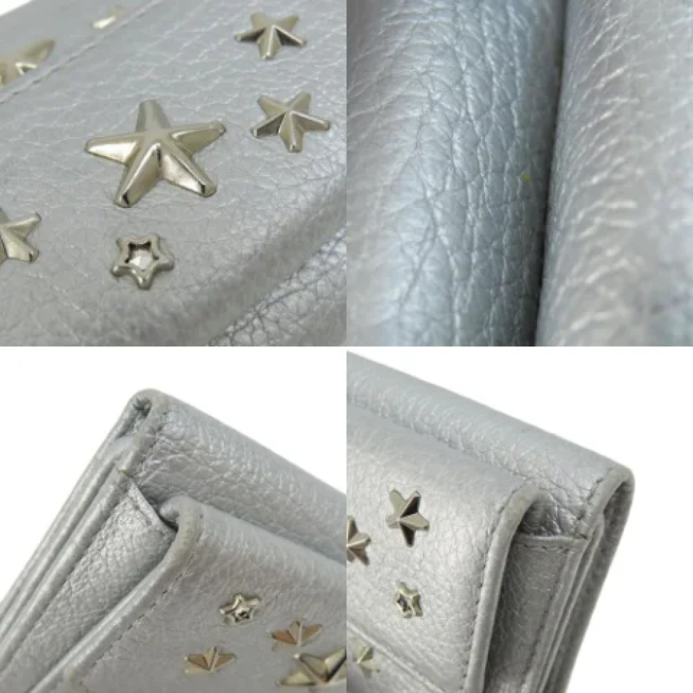 Jimmy Choo Pre-owned Leather wallets Gray Dames
