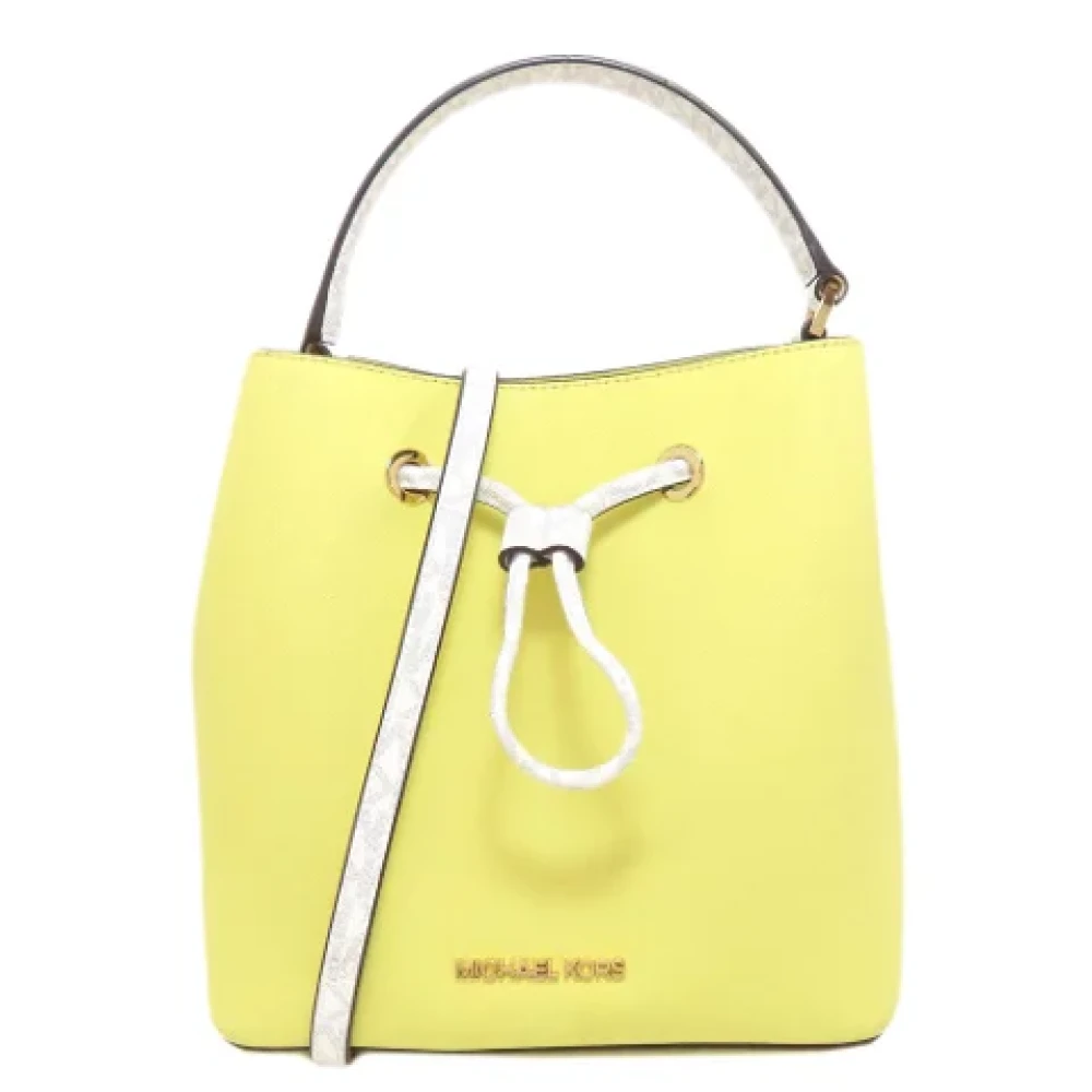 Michael Kors Pre-owned Leather handbags Yellow Dames