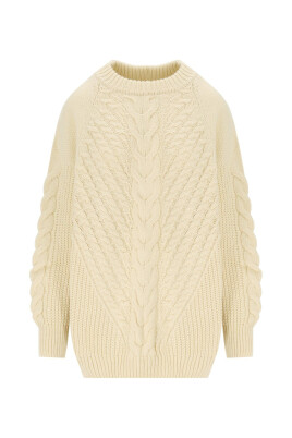 pull-ecru-a-col-rond-en-maille-torsadee