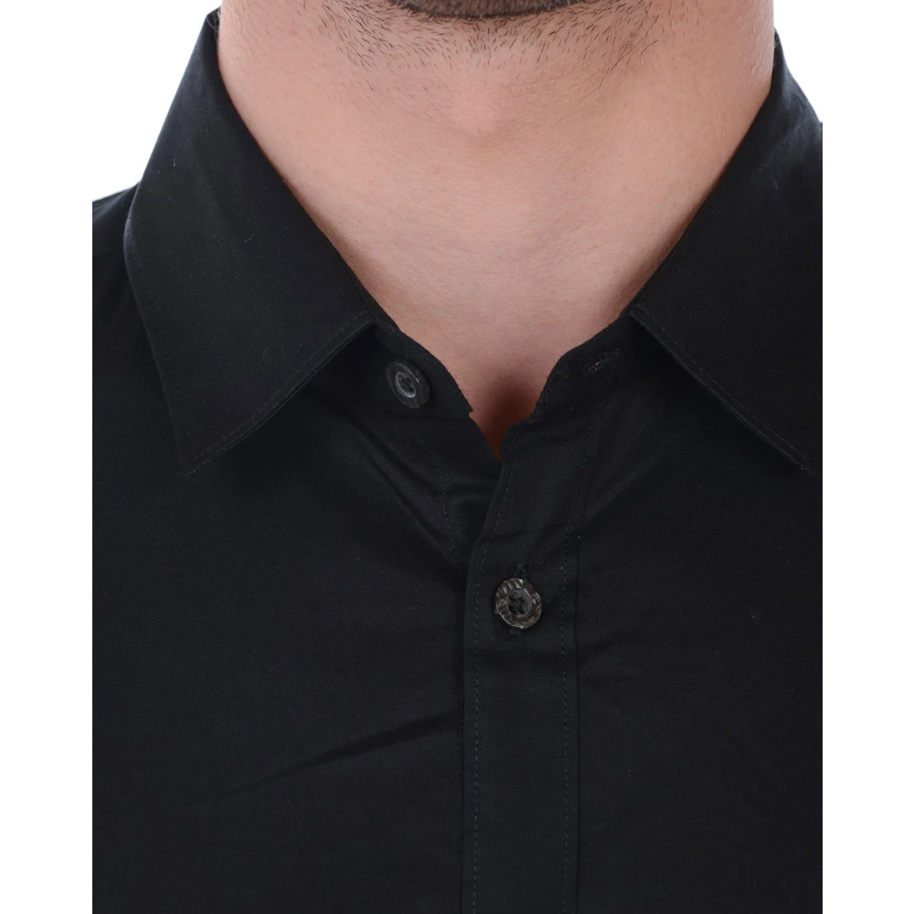 Daniele Alessandrini Basis Polo Kraag Shirt Black Heren