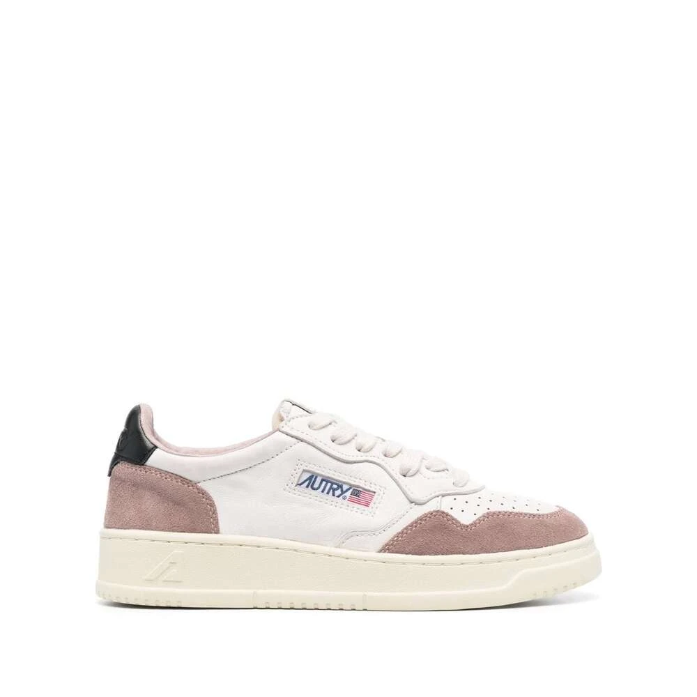 Autry Witte Sneakers Glad Suède Stijl Dames Schoenen Veelkleurig Multicolor