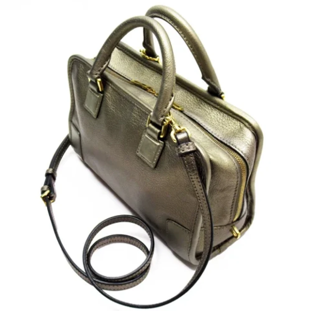 Loewe Pre-owned Leather handbags Yellow Dames