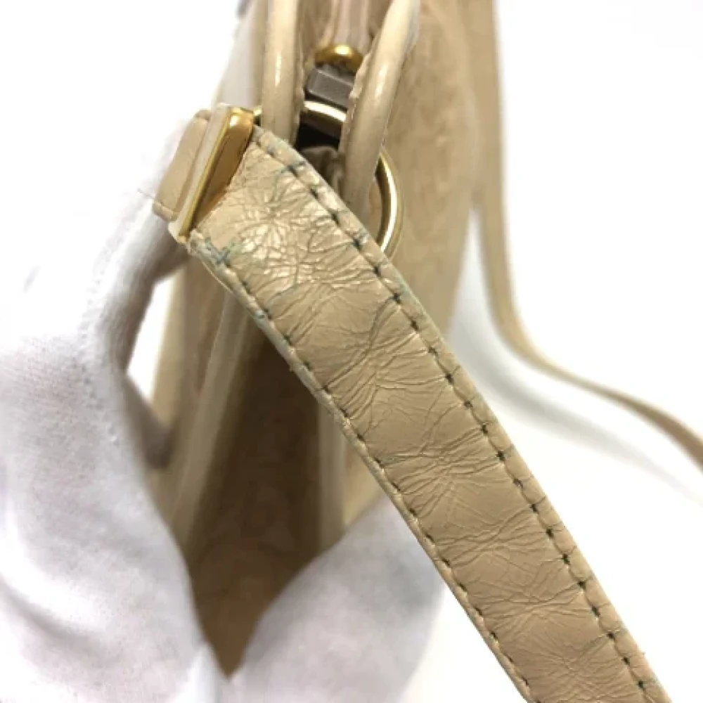 Dior Vintage Pre-owned Fabric dior-bags Beige Dames