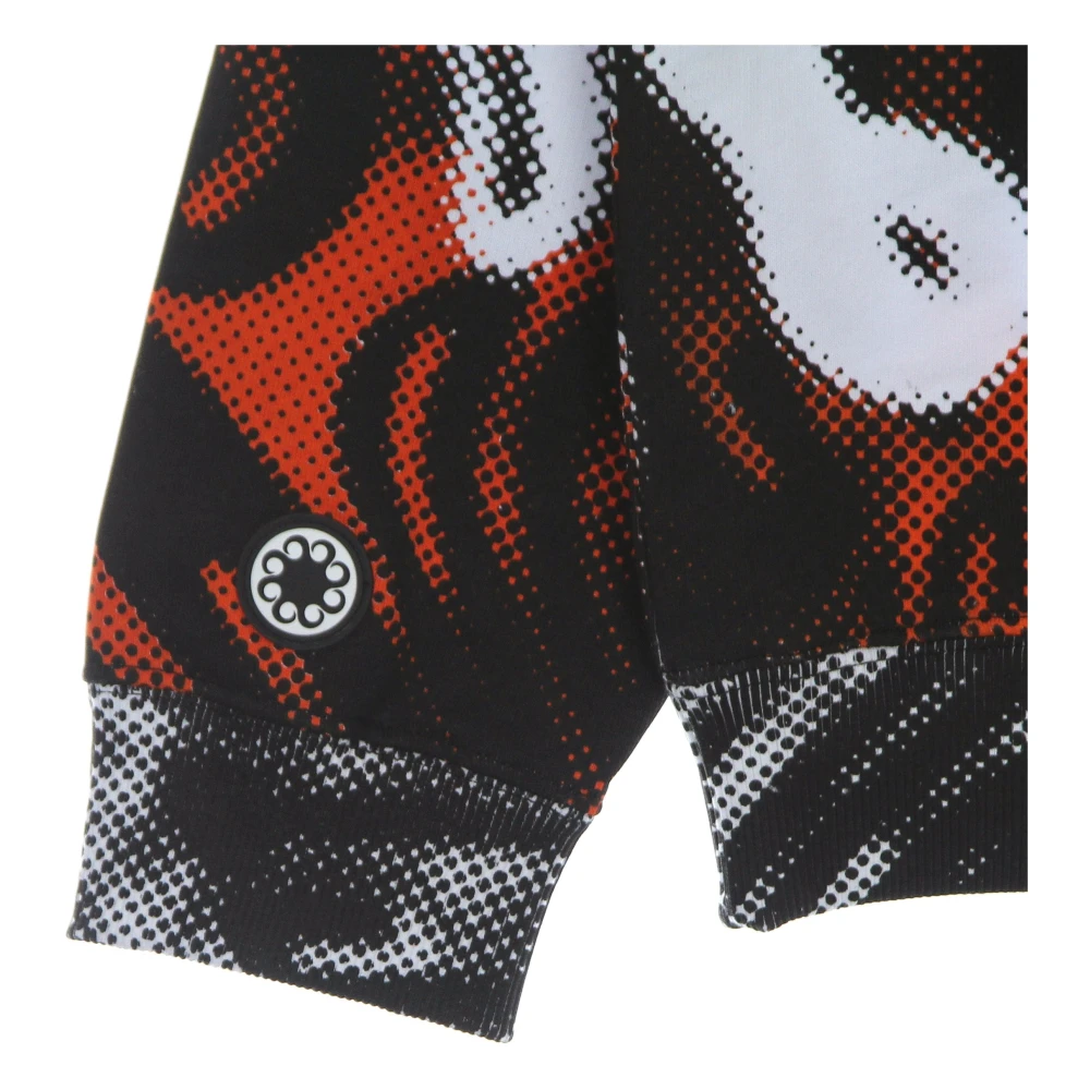 Octopus Hoodie Halftone Wit Multicolor Heren