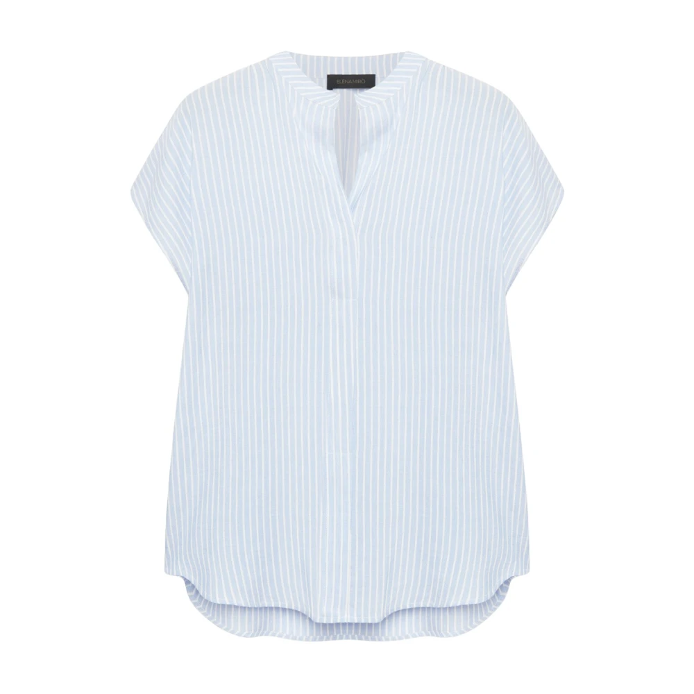 Elena Mirò Gestreepte blouse Blue Dames