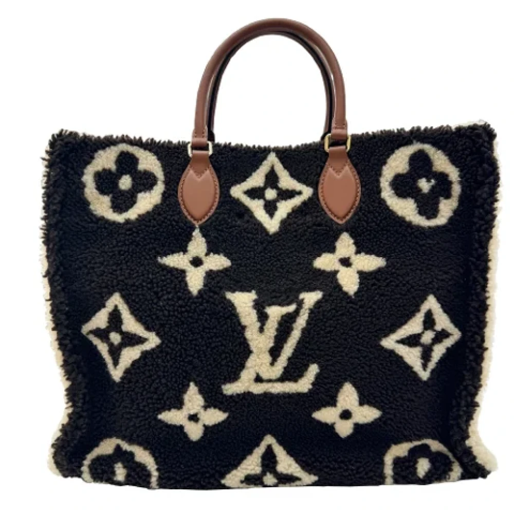 Louis Vuitton Vintage Pre-owned Fabric handbags Black Dames