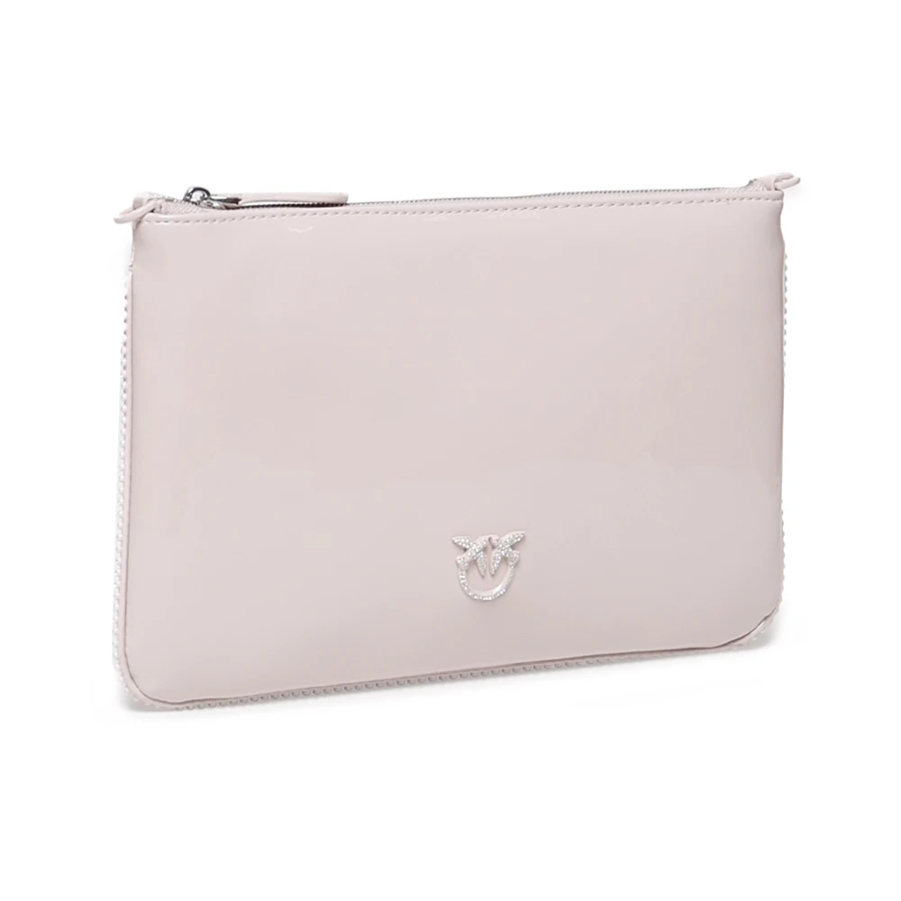 pinko Lichtroze Envelop Handtas met Strass Pink Dames