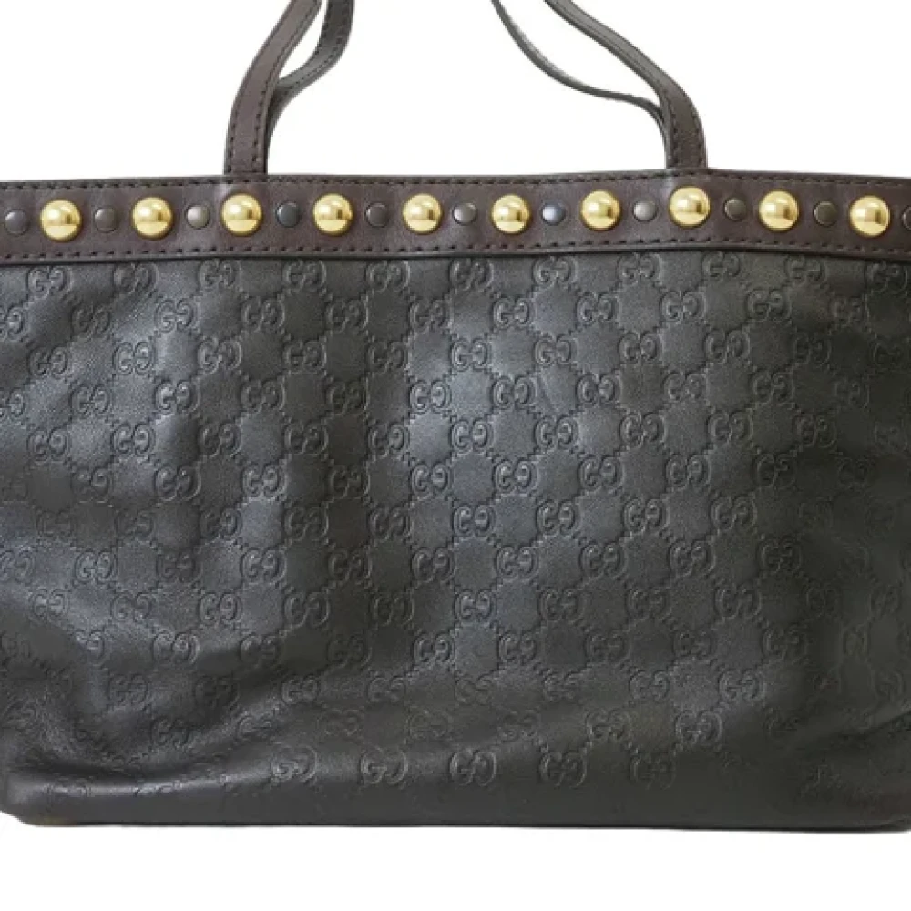 Gucci Vintage Pre-owned Leather gucci-bags Brown Dames