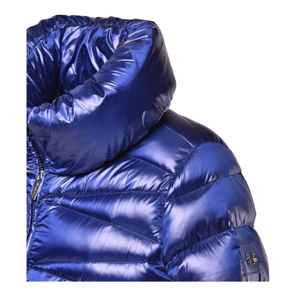 Baldinini Down jacket in blue nylon Blue Dames