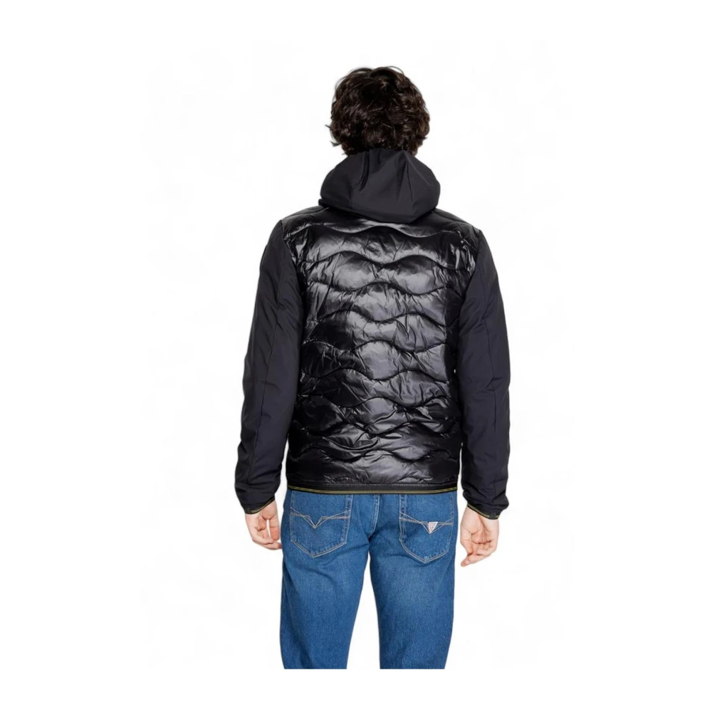 Blauer Zwarte Blend Jas Heren Herfst Winter Collectie Black Heren