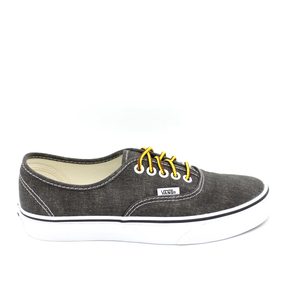 Vans Gewassen Canvas Veters Rubberen Zool Schoenen Heren Schoenen Zwart