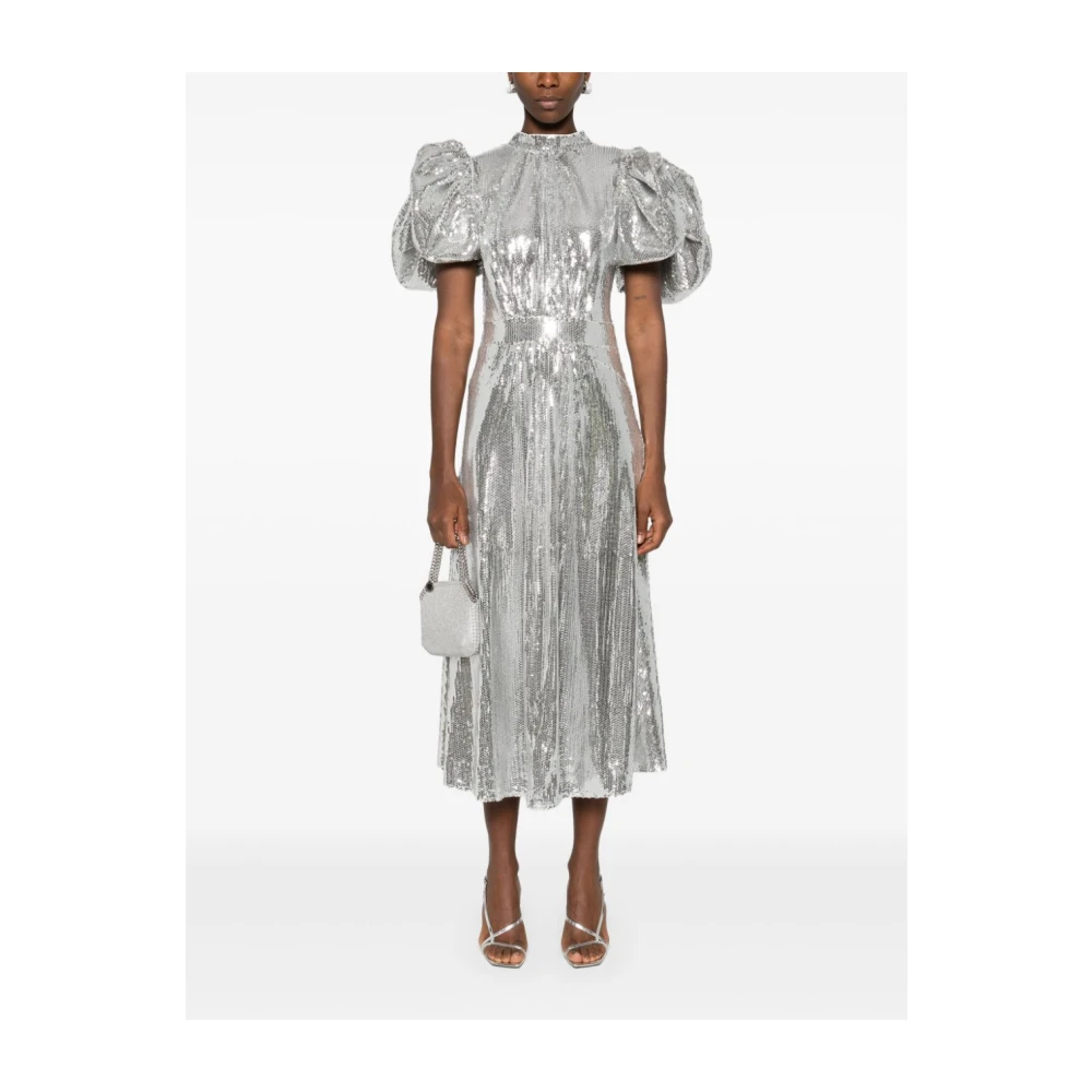 Rotate Birger Christensen Argento Jurk Gray Dames