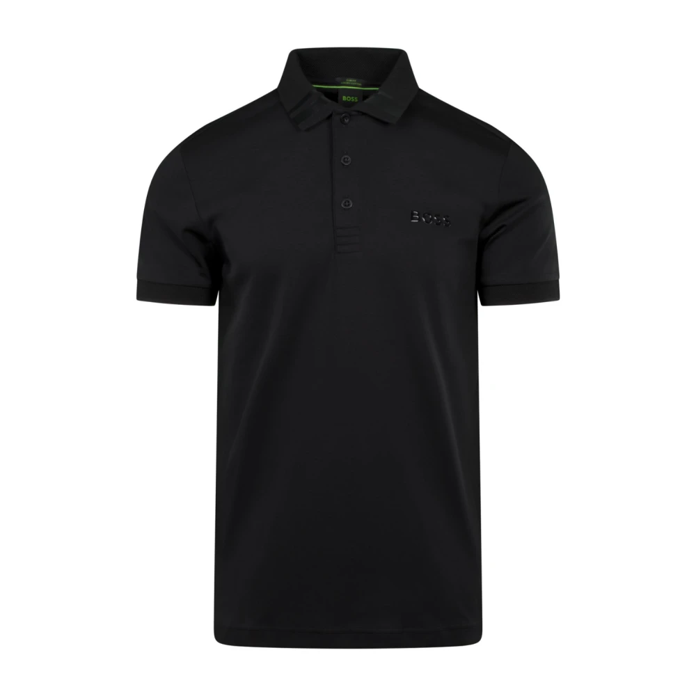 Hugo Boss Slim-fit Polo Shirt med Folieprint Logo Black, Herr