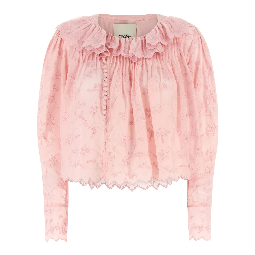 Isabel Marant Women's Pink Blouses, Xs, Zelly Top