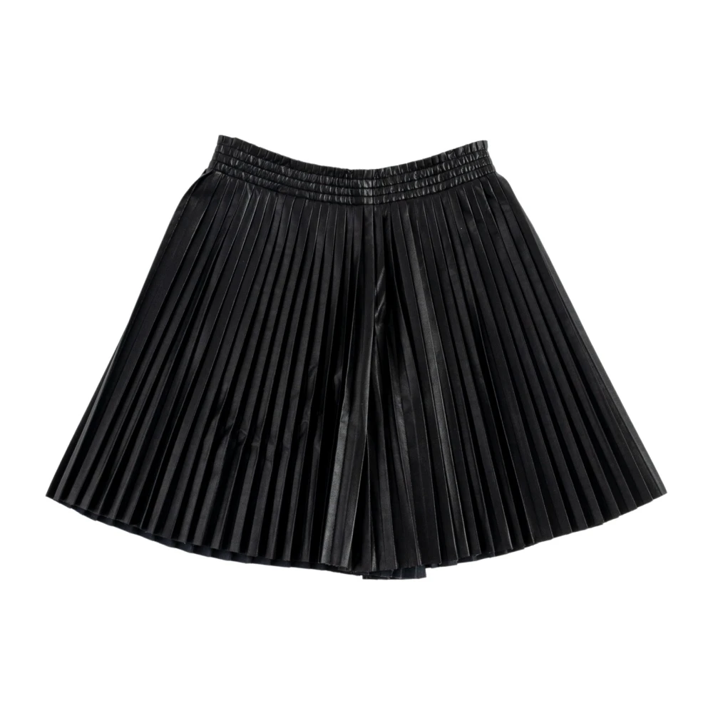 MM6 Maison Margiela Viskoseshorts med plissering och elastisk linning Black, Flicka