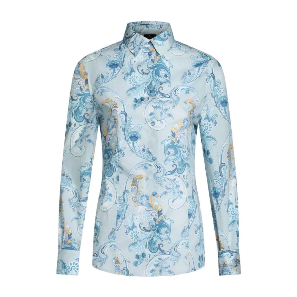 ETRO Casual Katoenen Overhemd voor Mannen Blue Dames