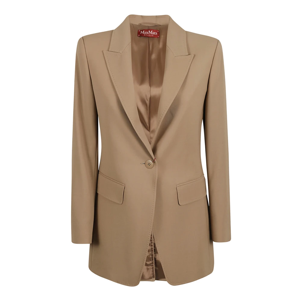 Max Mara Studio Bruine Jas Titty Brown Dames