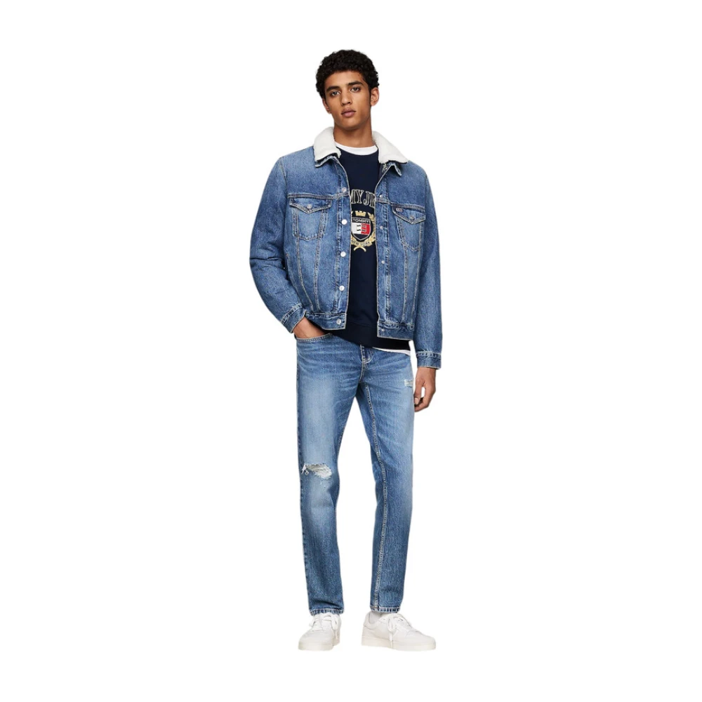 Tommy Jeans Denim Jack Blue Heren