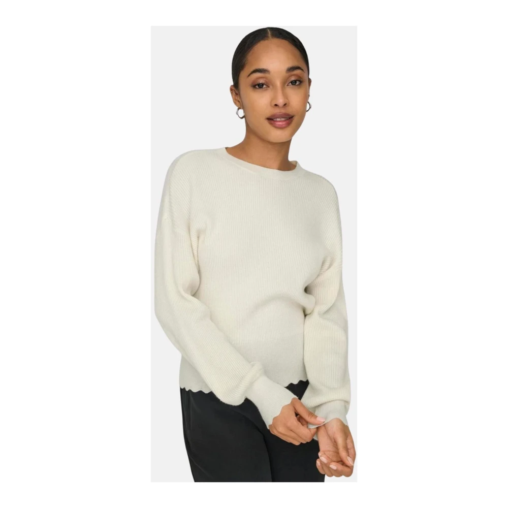 Only Stijlvolle Trui voor Mannen Beige Dames