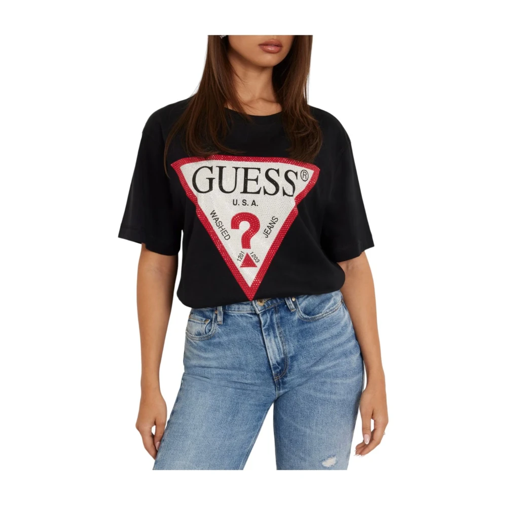 Guess Korte Mouw T-shirt Black Dames