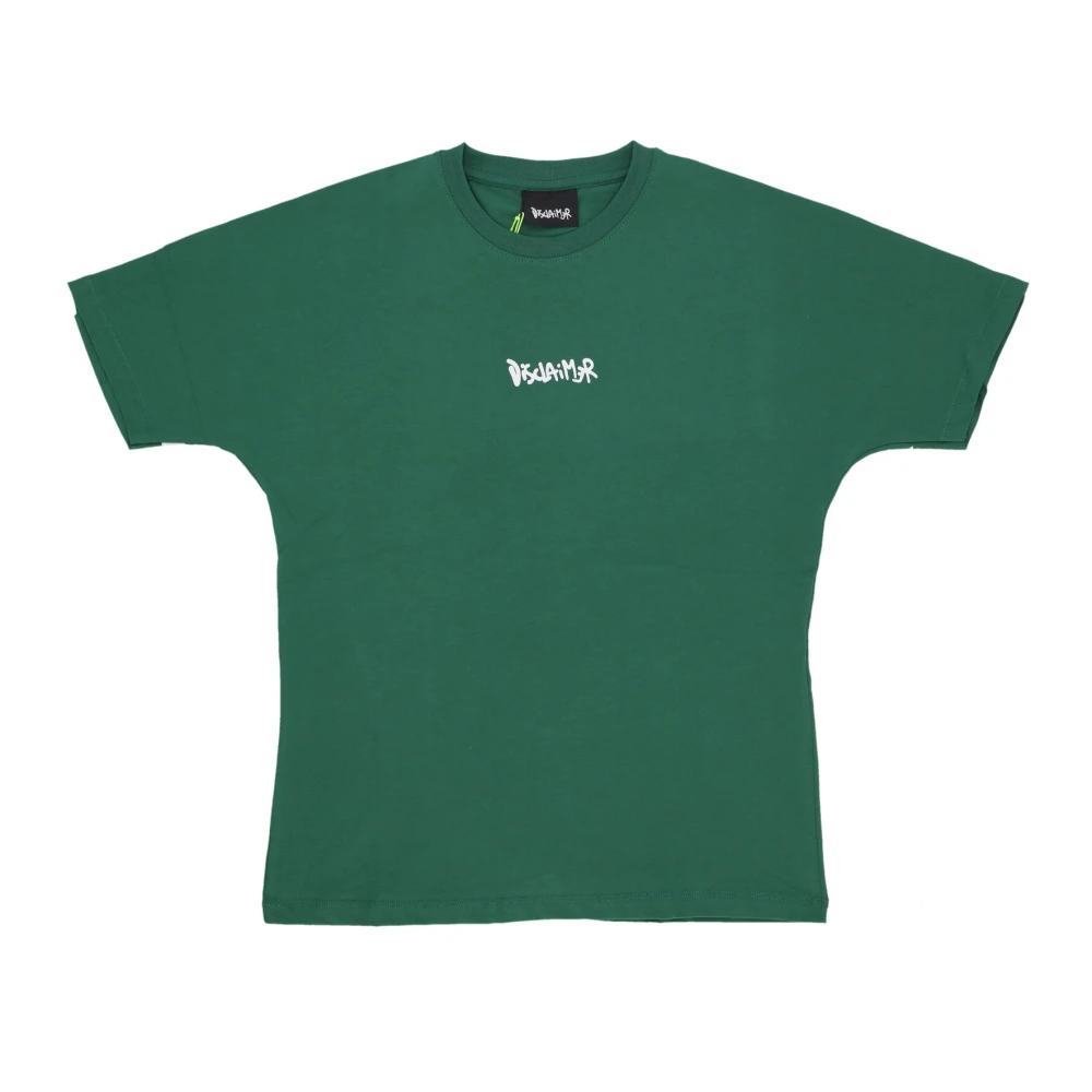 Disclaimer Groene Logo Tee Oversized Pasvorm Katoen Green Heren