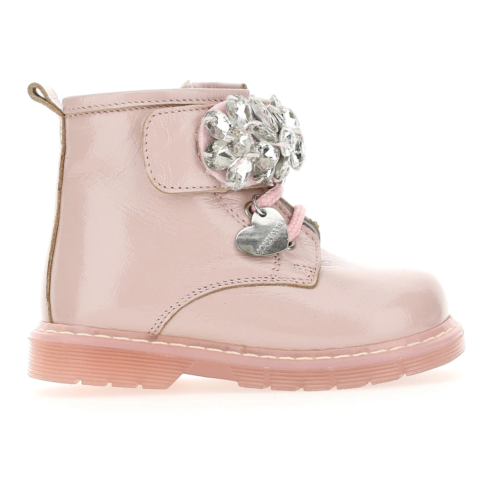 Monnalisa Girls Pink Ankle Boot - Kids Boots - 24 Eu - Kids