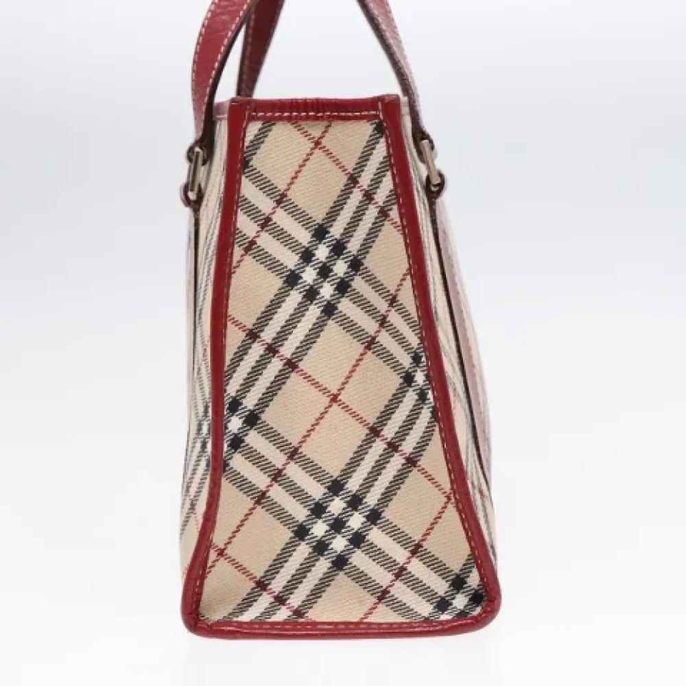 Burberry Vintage Pre-owned Canvas handbags Beige Dames