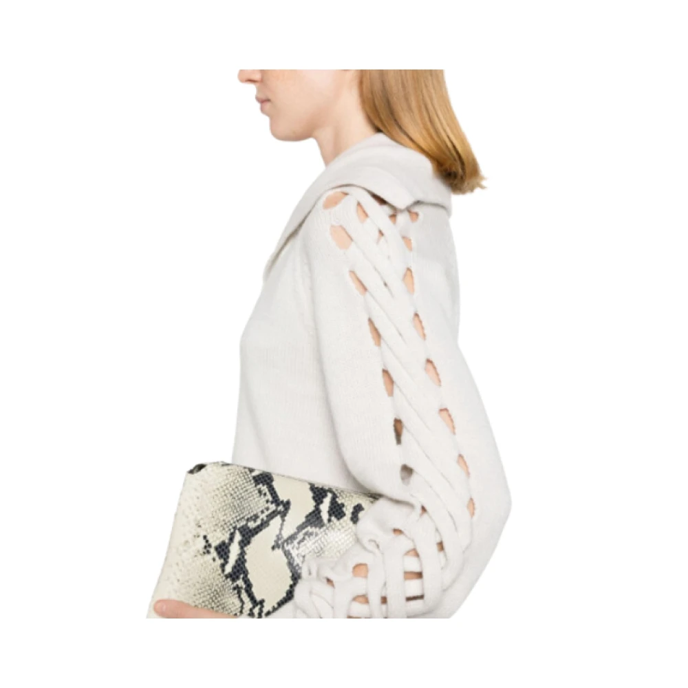 IRO Witte Gebreide Trui met V-Hals White Dames