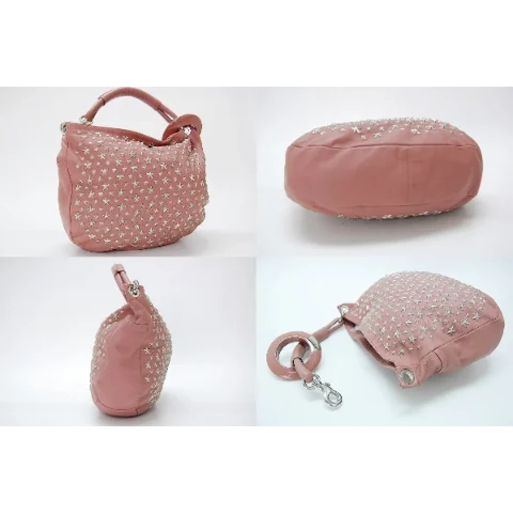 Jimmy Choo Pre-owned Leather shoulder-bags Pink Dames