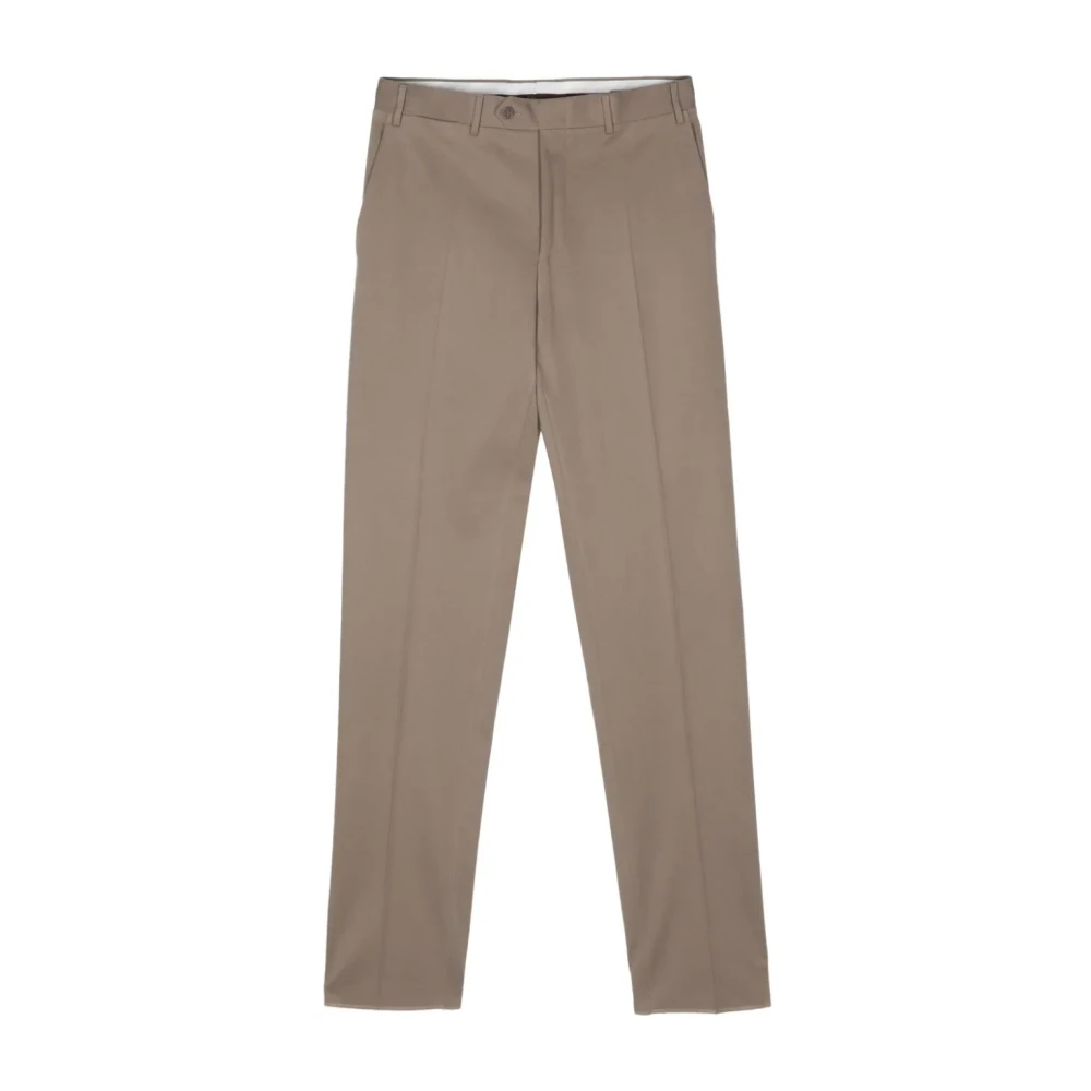 Canali Slim Fit Chino Broek Beige Heren