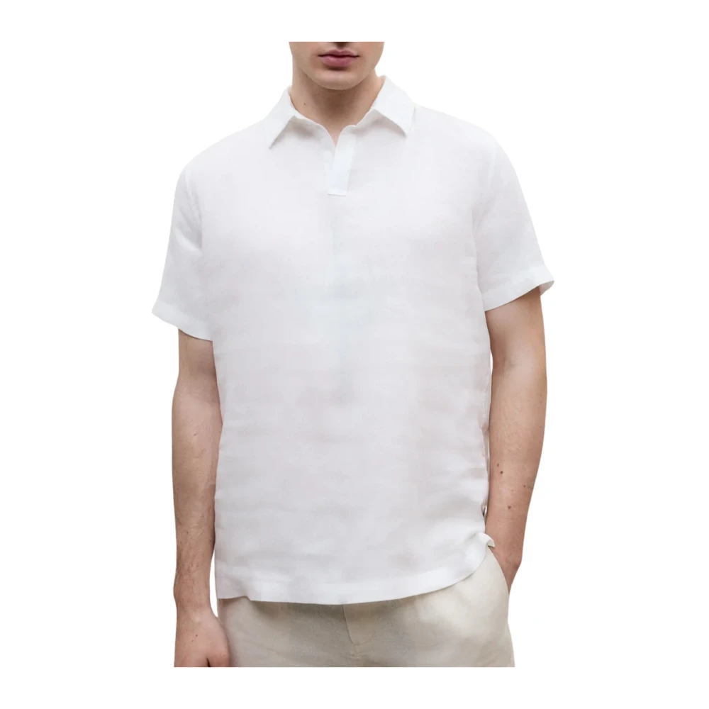 Ecoalf Men's White Polo Shirts, L, Igor Shirt