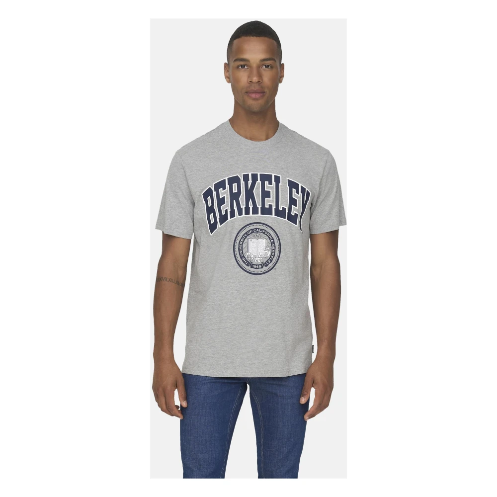 Only & Sons Berkeley College Liefde T-Shirt Gray Heren