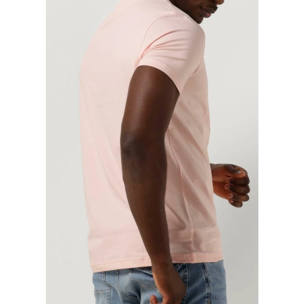 Tommy Hilfiger Heren Stretch Slim Fit Tee Pink Heren