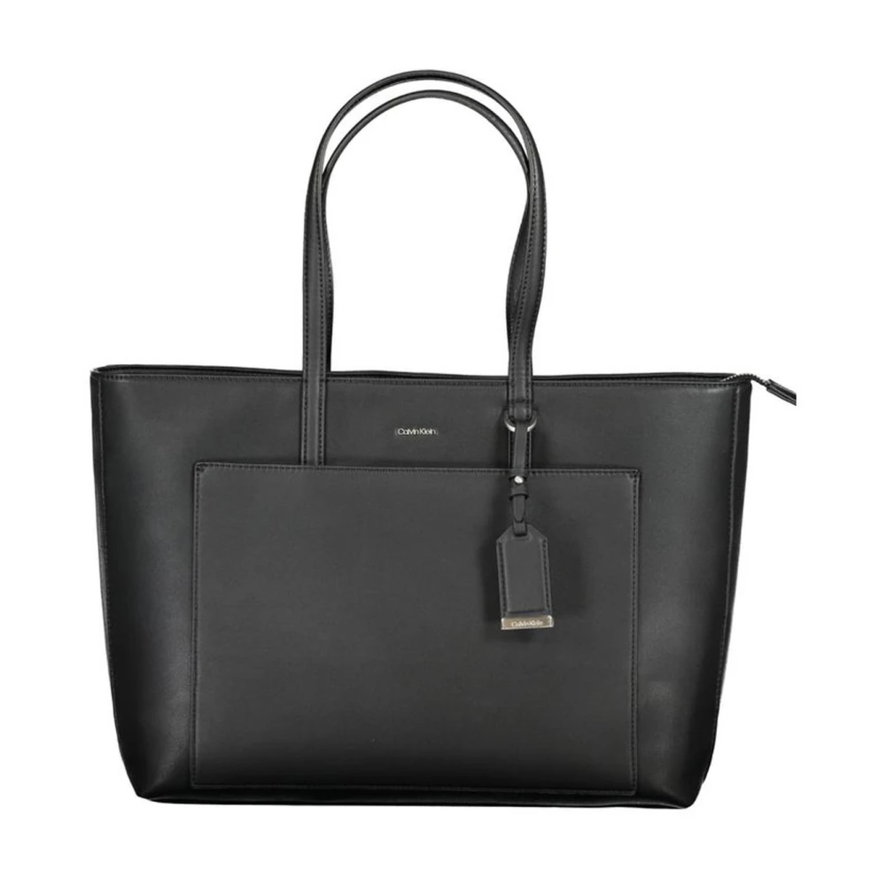 Calvin Klein Zwarte Polyester Schoudertas voor Vrouwen Black Dames