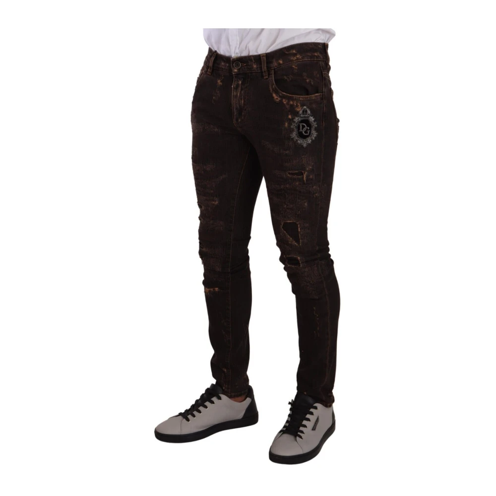 Dolce & Gabbana Slim-fit Jeans Brown Heren
