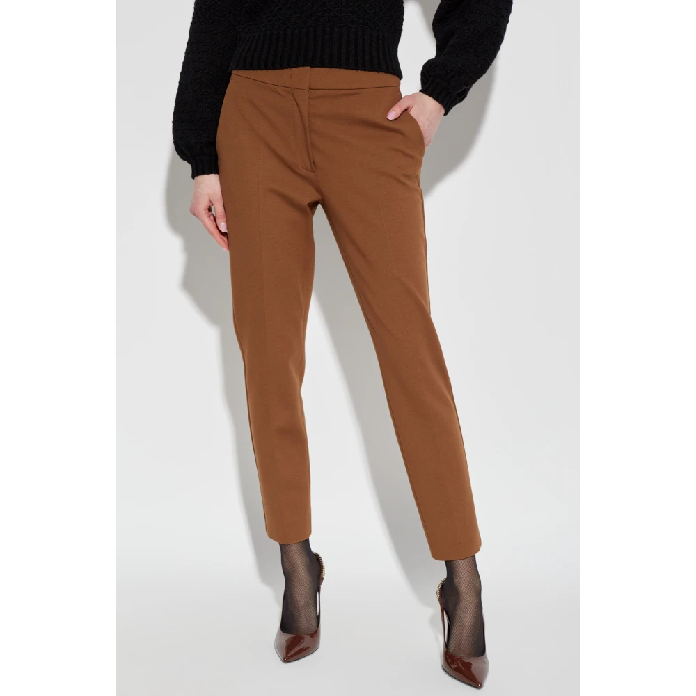 Max Mara Gekreukelde broek Pegno Brown Dames