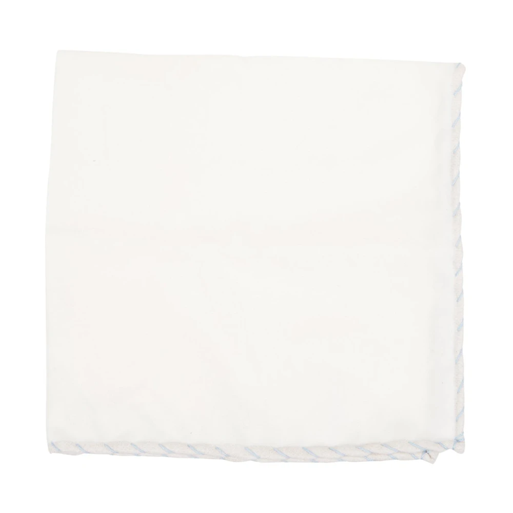 Eleventy Men's White Handkerchiefs, One Size, Pochette Cm 33X33