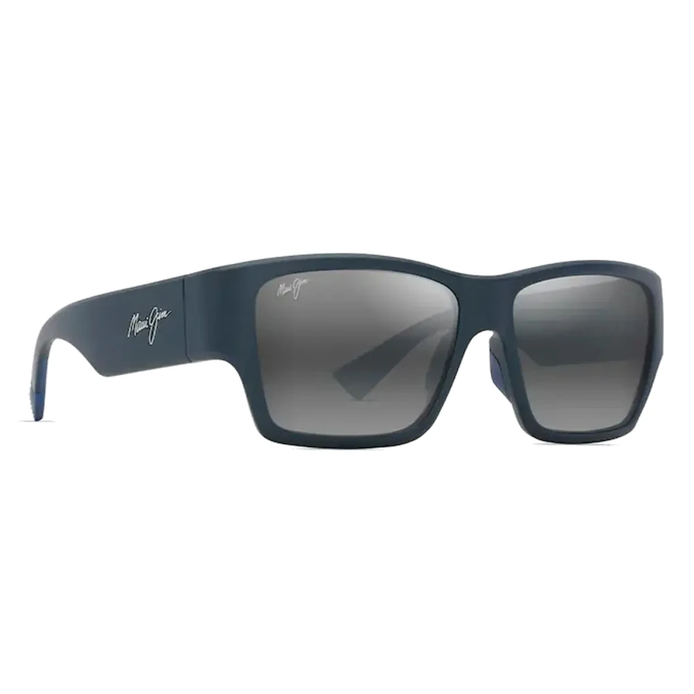 Maui Jim Unisex Blue Sunglasses, 57 Mm, Rectangular Polarized Sunglasses Kaolu