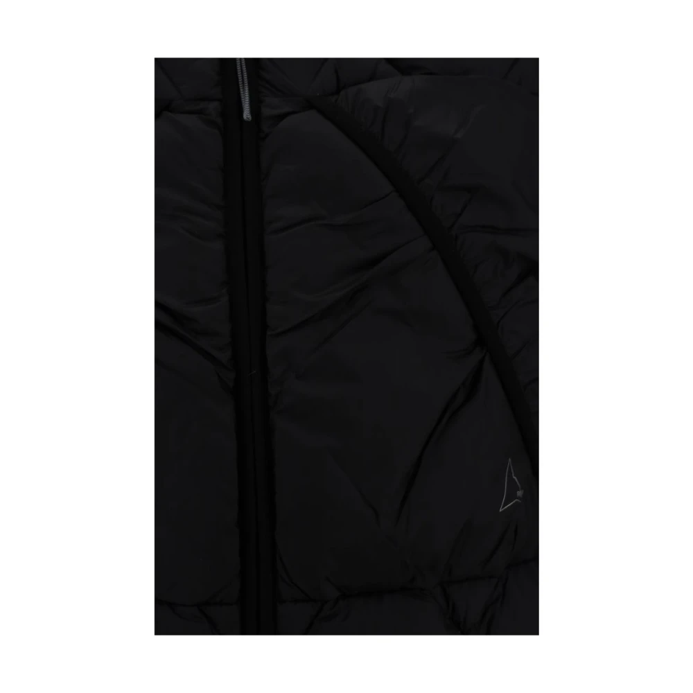 ROA Gewatteerd donsvest met V-hals Black Heren
