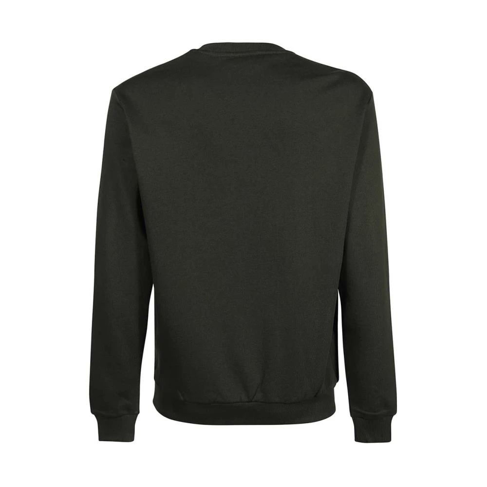 Les Deux Blake Katoenen Crew-Neck Sweatshirt Black Heren