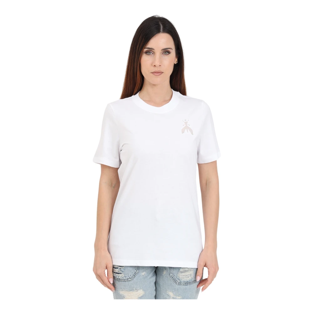 PATRIZIA PEPE Witte Fly Cut-Out T-shirt White Dames